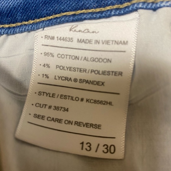 Kan Can Distressed Crop Jeans Size 13/30 - Picture 2 of 2